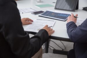Beneficiary reviewing estate accounts from an executor in BC.